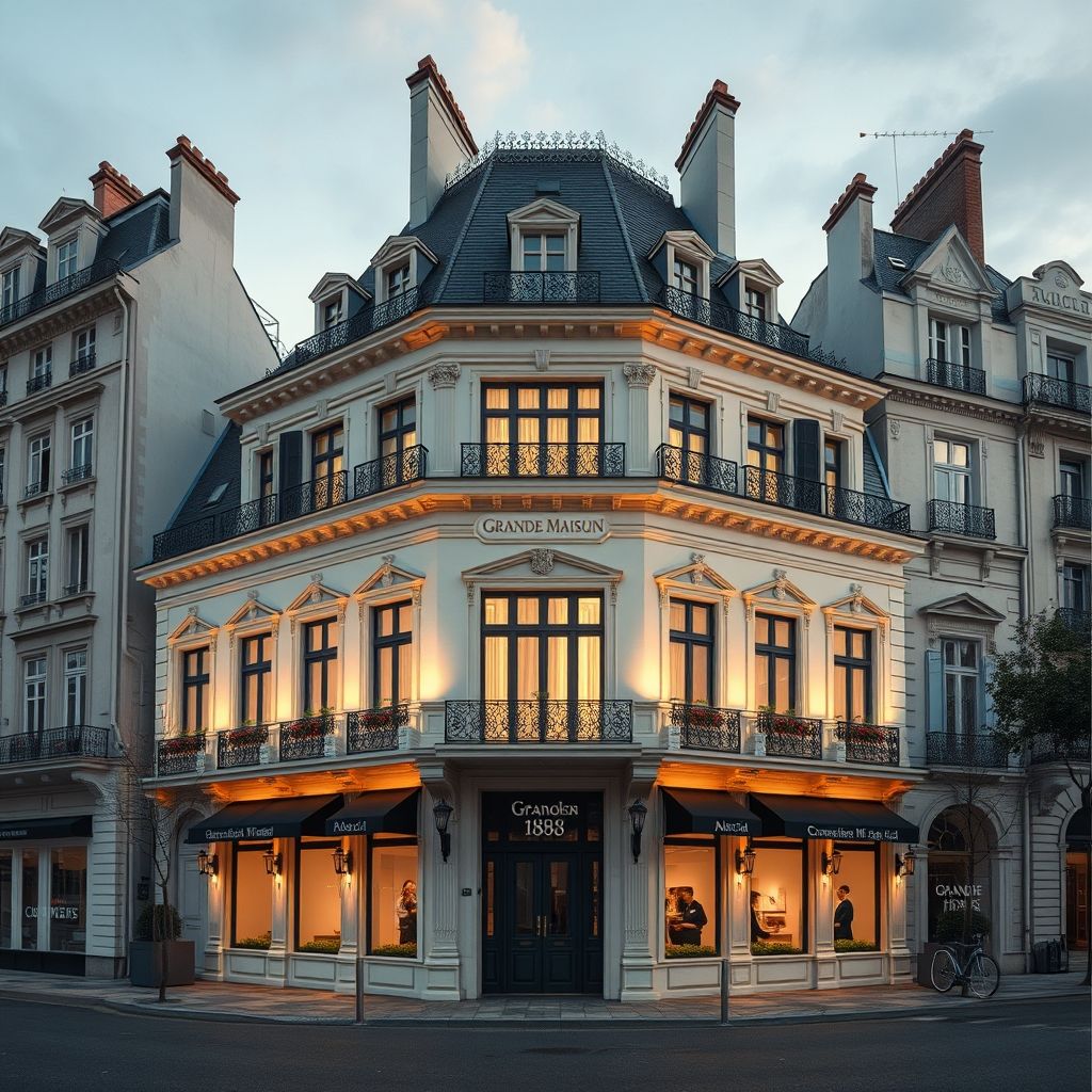 การใช้กล้องและมุมมองใน Grande Maison Paris